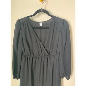 NWOT Old Navy Black Maternity Midi Dress